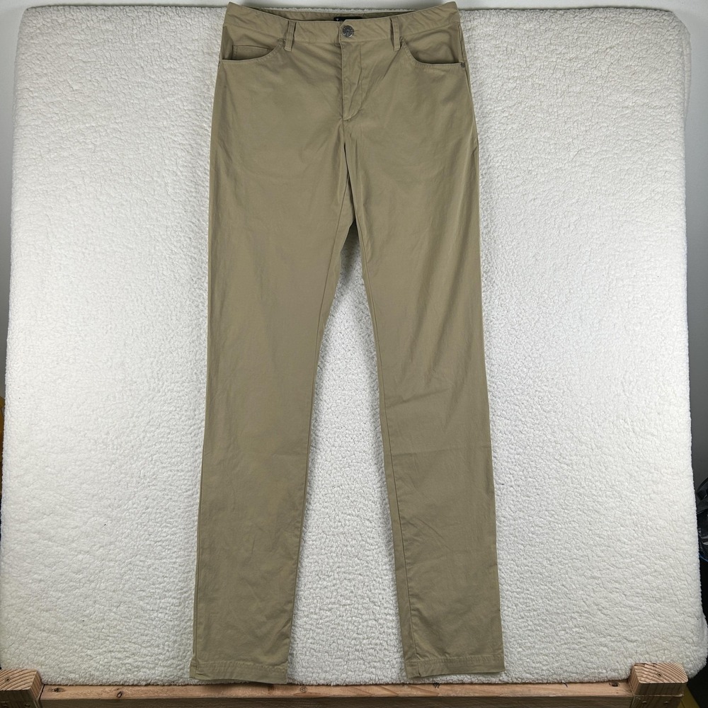 American Tall Pants Mens 34x38 Beige Lightweight Travel Nylon Stretch Khakis - Picture 4 of 15